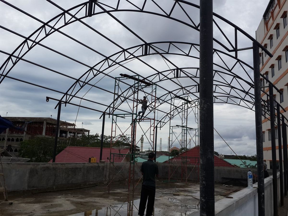 Kanopi Lengkung - Dokumentasi Proyek